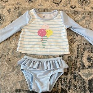 Baby Gap Blue two piece Swim Set 12-18 months